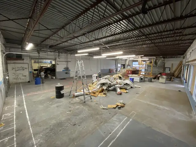 Cleanup during the renovation