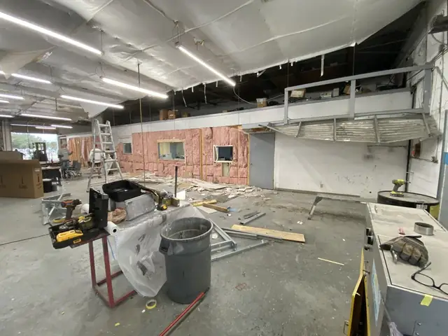 An empty room ready for demo
