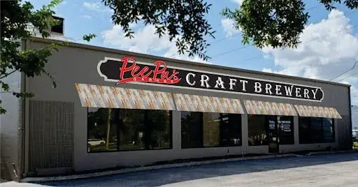 Exterior with the new Craft Brewery sign