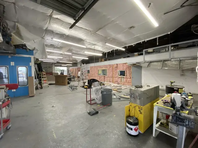 Tools and equipment mid-renovation