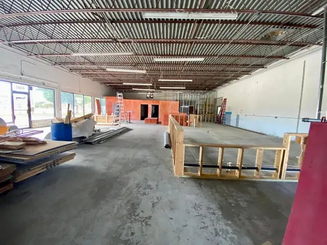 The open warehouse before the transformation