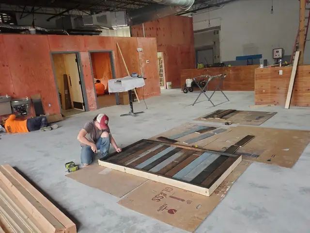 Woodworking during the renovation