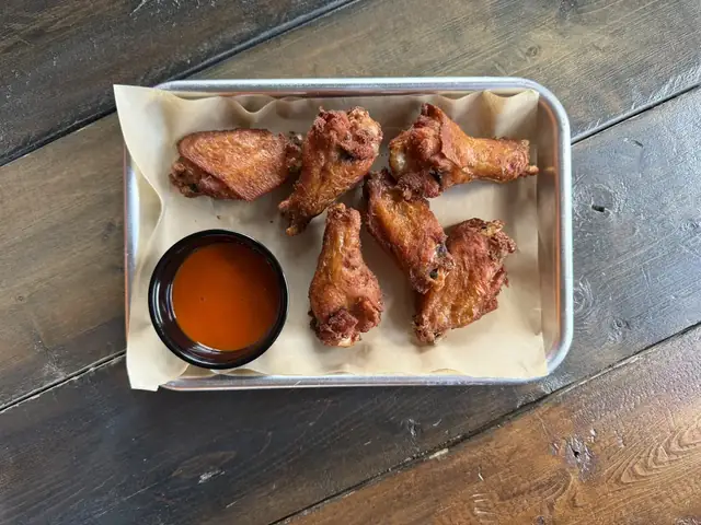 Mee-ma's wings from the Wood Shed Grill